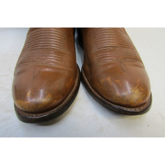 Gold Label TONY LAMA Mens Size 8 D Brown Leather Cowboy Western Boots main image 4